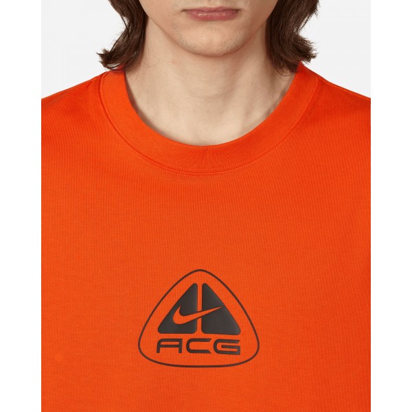 Maglietta Nike ACG Lungs a maniche lunghe Arancione