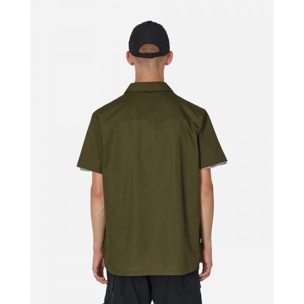 Camicia Nike Woven Military Shortsleeve Button-Down Cargo Khaki