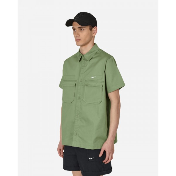 Camicia Nike Woven Military Shortsleeve Button-Down Verde