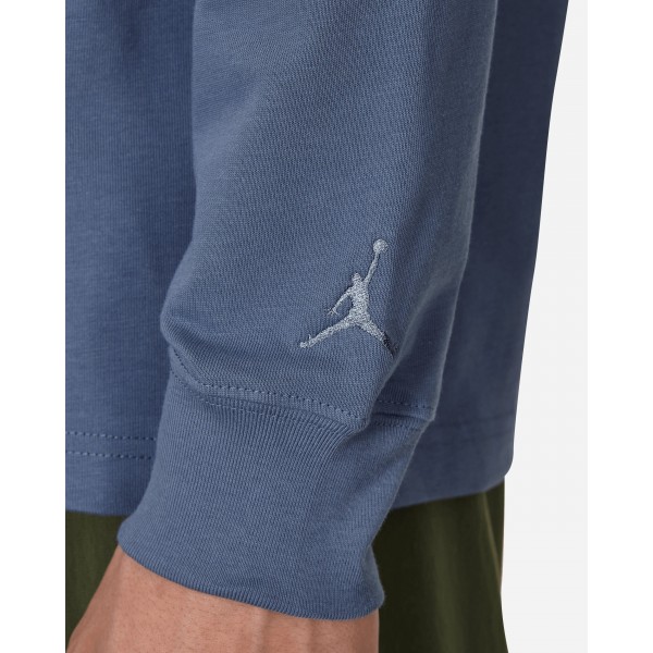 Maglietta a maniche lunghe Nike Jordan Wordmark Diffuse Blue