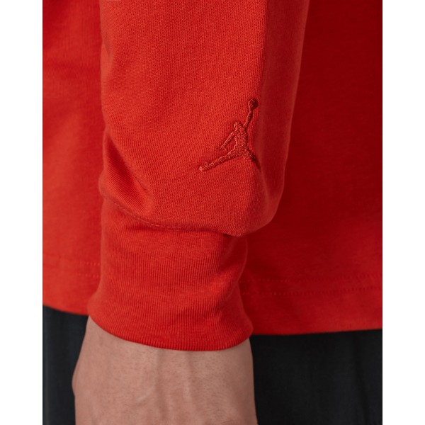 Maglietta Nike Jordan Wordmark a maniche lunghe Mystic Red