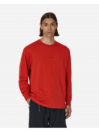 Maglietta Nike Jordan Wordmark a maniche lunghe Mystic Red