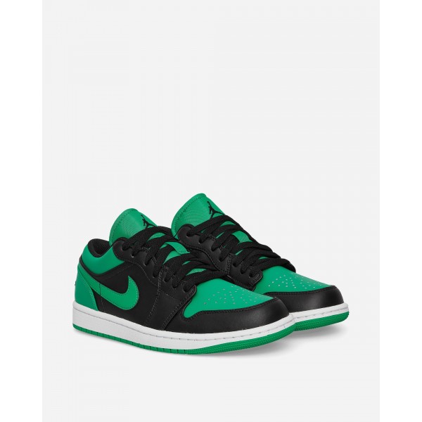 Nike Jordan Air Jordan 1 Low Sneakers Nero / Lucky Green / Bianco