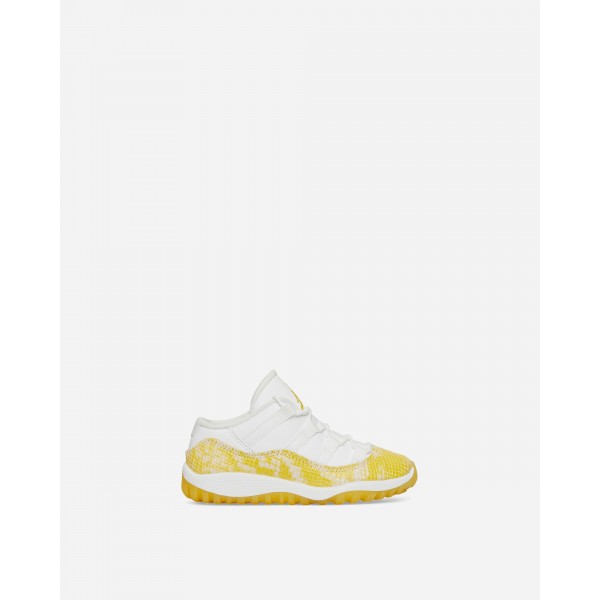 Nike Jordan WMNS Air Jordan 11 Retro Low 'Yellow Snakeskin' (TD) Sneakers Bianco / Tour Yellow