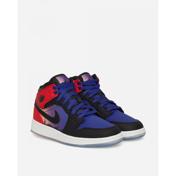 Nike Jordan Air Jordan 1 Mid SS (GS) Sneakers Concord / University Red / Psychic Purple