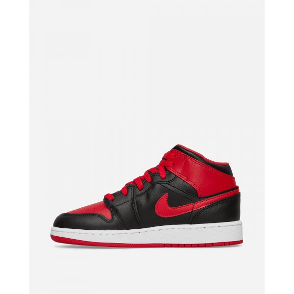 Scarpe da ginnastica Nike Jordan Air Jordan 1 Mid (GS) Nero / Rosso Fuoco