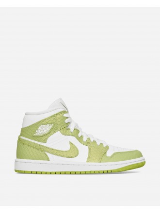 Nike Jordan WMNS Air Jordan 1 Mid SE Sneakers Verde Pitone