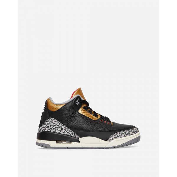 Nike Jordan WMNS Air Jordan 3 Retro Sneakers Nero Cemento Oro