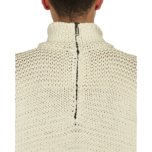Off-White Meteornail Maglione a collo alto con zip Bianco
