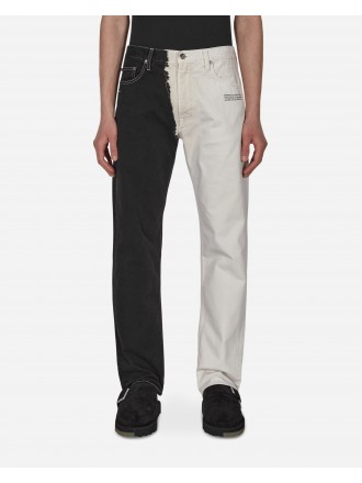 Off-White Corp Jeans Slim Straight Nero