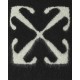 Off-White Maglione a girocollo in mohair con maglia a freccia nero