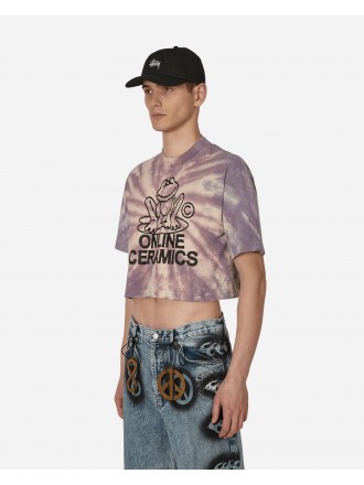 Online Ceramics Nobody Can Change My World Crop T-Shirt Multicolore