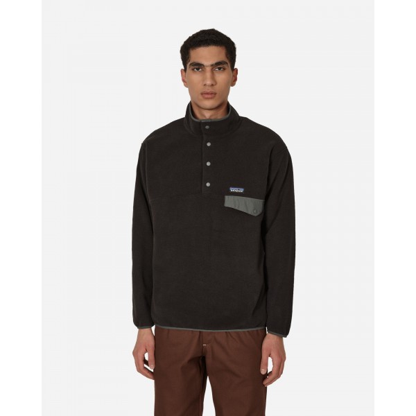 Patagonia Synchilla Snap-T Pullover in pile nero
