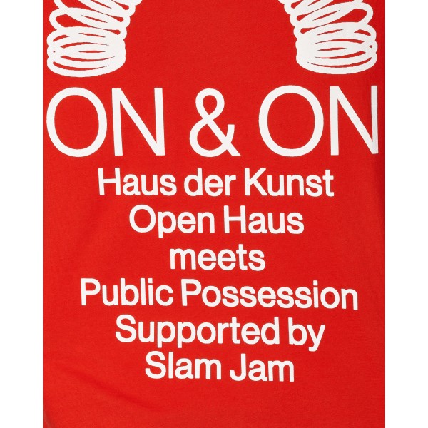 Maglietta Public Possession Slam Jam Open Haus Rosso