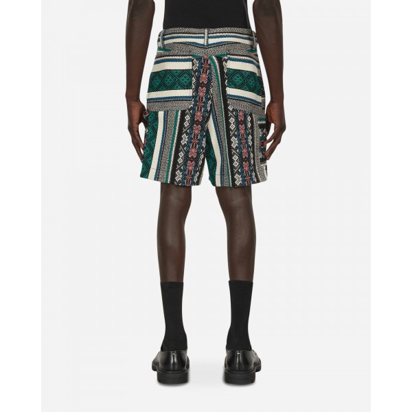 Sacai Rug Jacquard Shorts Multicolore