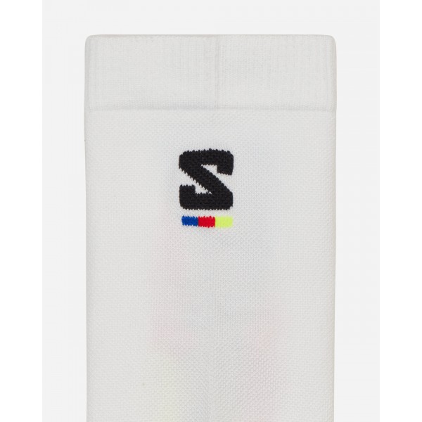 Salomon Pulse Race Flag Crew Socks Bianco