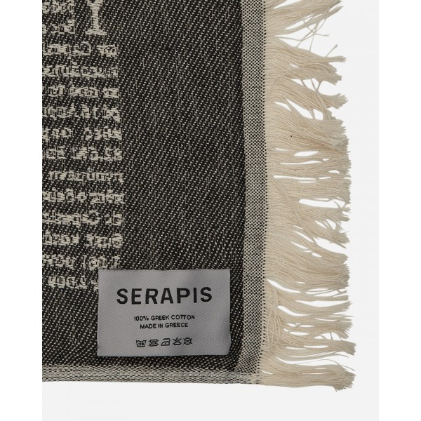 Asciugamano con motivo ippocampo Serapis Nero