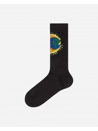 Sky High Farm Moon Earth Jacquard Socks Nero