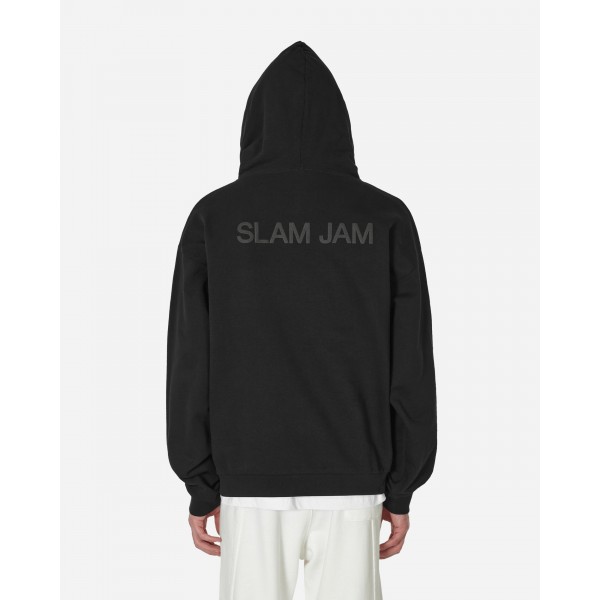 Slam Jam Felpa grafica con cappuccio nera