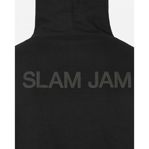 Slam Jam Felpa grafica con cappuccio nera