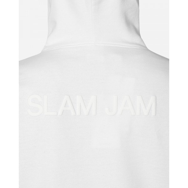 Felpa grafica con cappuccio Slam Jam Bianco