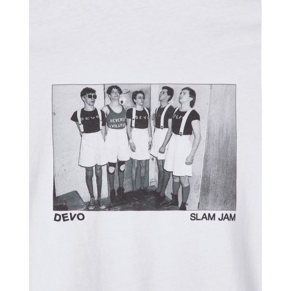 Slam Jam Devo Photo T-Shirt Bianco