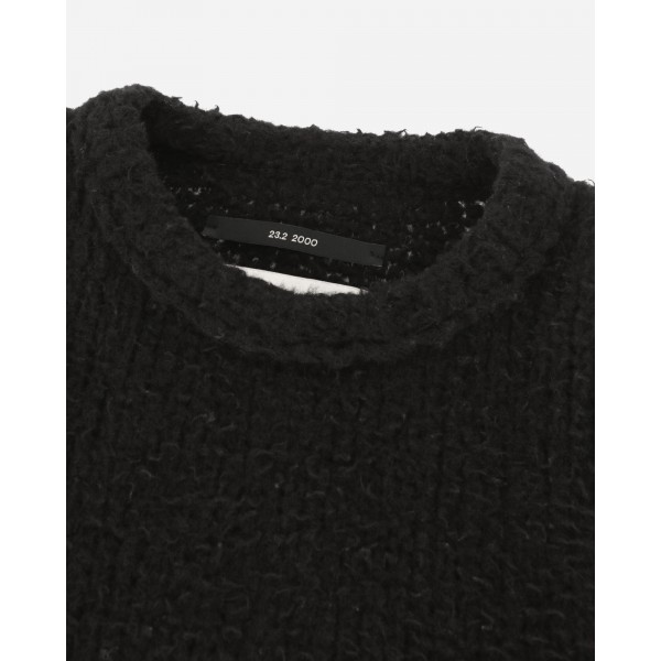 Song for the Mute Maglione oversize in bouclé nero