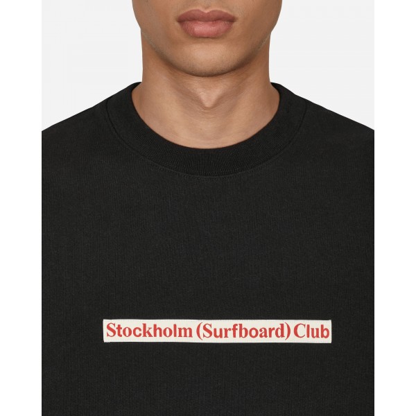 Stockholm (Surfboard) Club Logo Felpa girocollo Nero