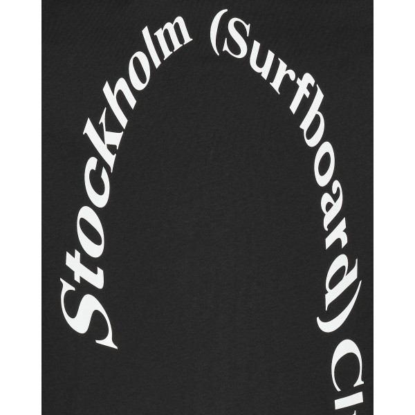 Maglietta a maniche lunghe Stockholm (Surfboard) Club Arch Logo Nero