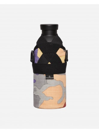 Stone Island Heritage Camo Bottiglia in acciaio inox con borsa Multicolore