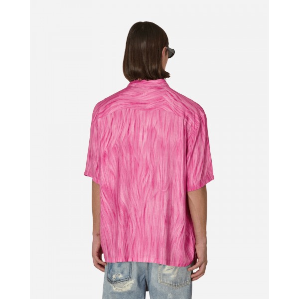 Stüssy Camicia con stampa di pelliccia Rosa