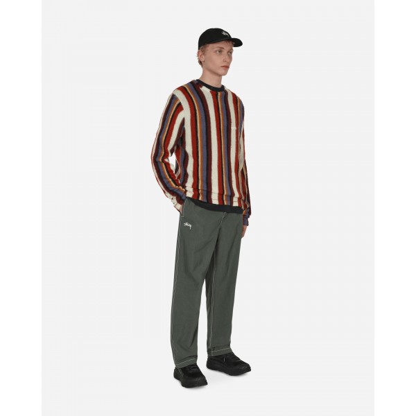 Stüssy Maglione in maglia a righe verticali Multicolore