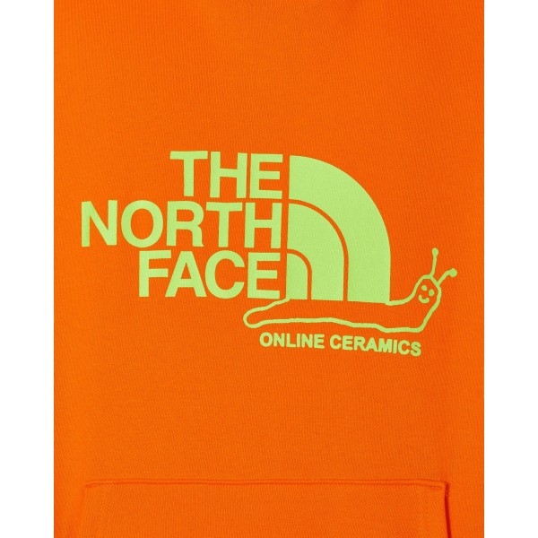 Felpa con cappuccio The North Face Project X Online Ceramics Arancione Rosso