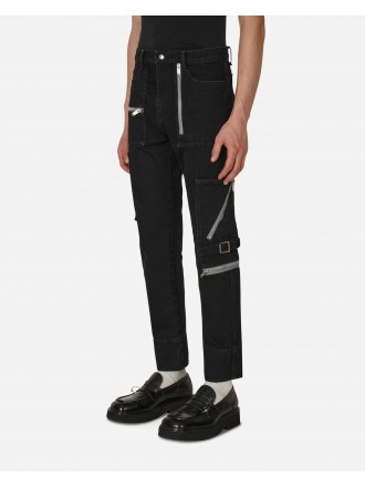 Pantaloni con cerniera Undercover nero