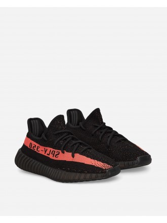 Yeezy Boost 350 V2 Sneakers Core Nero / Rosso