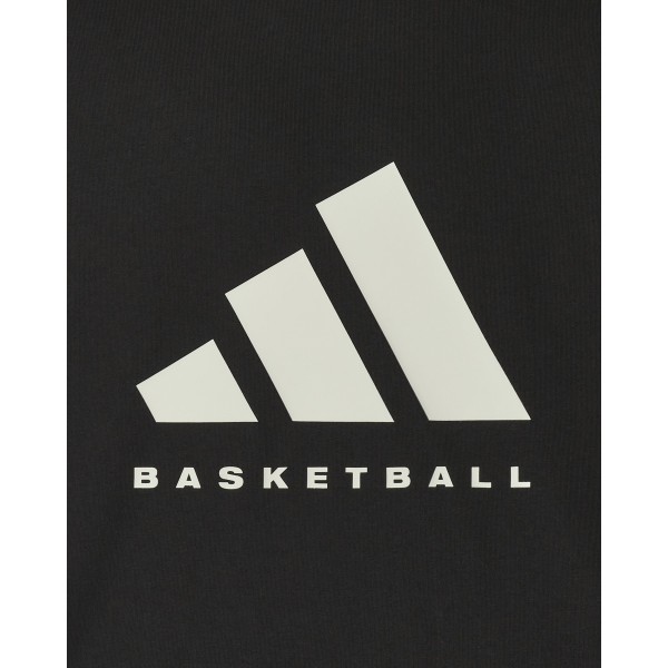 Felpa adidas Basketball Crewneck Nero / Talco